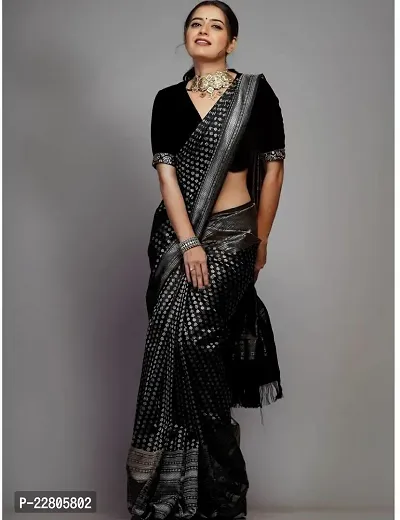 Stylish Fancy Designer Jacquard Saree With Blouse Piece For Women-thumb0