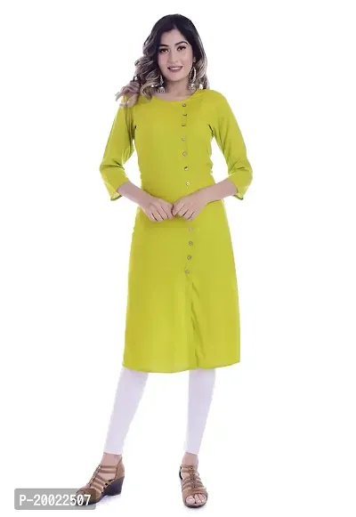 Royansh Women's Rayon Regular Kurta-thumb0