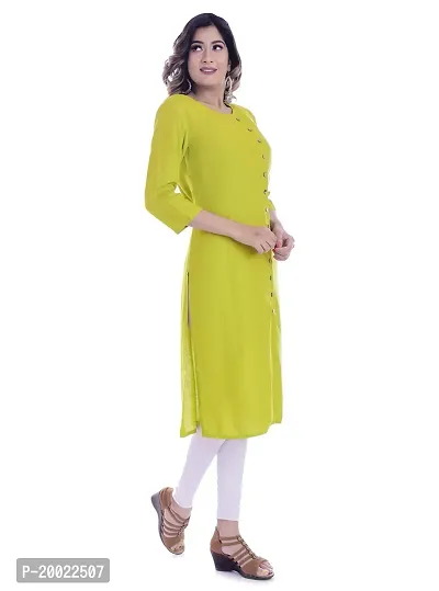 Royansh Women's Rayon Regular Kurta-thumb3