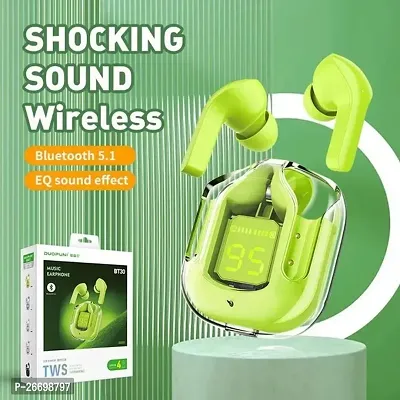 Air 31 True Wireless Stereo Earphone Wireless in-Ear TWS Earbuds Transparent Headphones (Multicolor)-thumb0