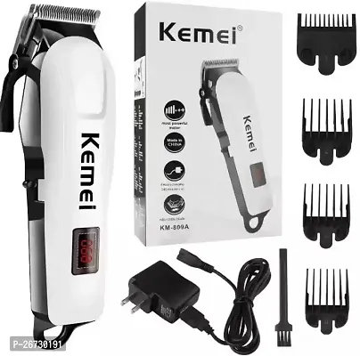 809A Professional Rechargeable Electric Haircut Machine LCD Display Hair Clipper Tool |kemei|kemei trimmer|kemei 809a|kemei km 809a|kemei hair cutting machine|-thumb0