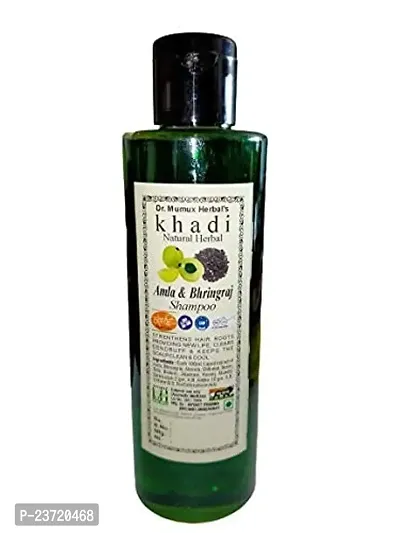 Khadi Natural Herbal Combo Of Amla And Bhringraj Shampoo For All Type Hair (200Ml)-thumb2