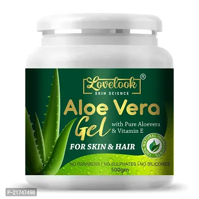 Lovelook 100% Pure Aloe Vera Gel for Beautiful Face, Skin  Hair