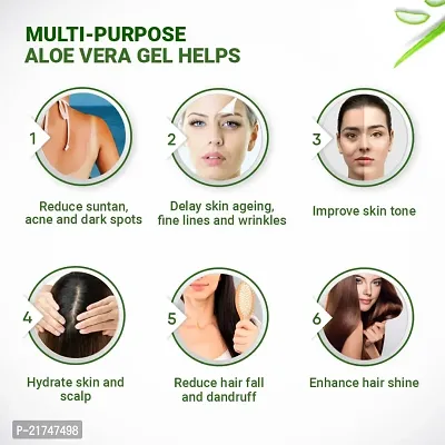 Lovelook 100% Pure Aloe Vera Gel for Beautiful Face, Skin  Hair-thumb3