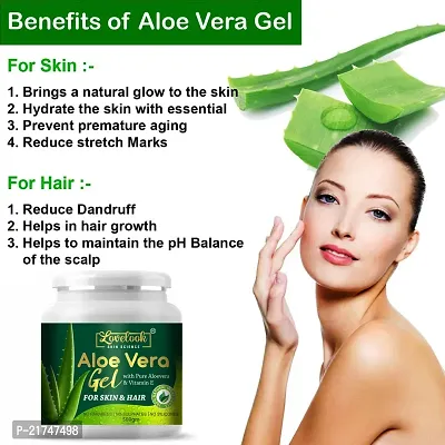 Lovelook 100% Pure Aloe Vera Gel for Beautiful Face, Skin  Hair-thumb5