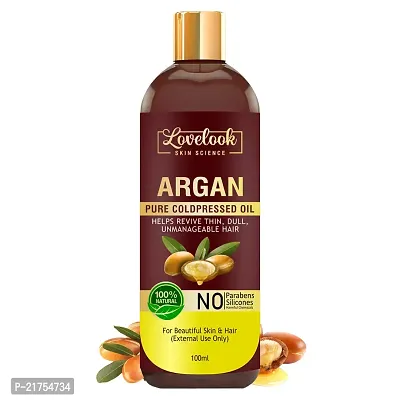 Lovelook Cold Pressed Argan Oil For Beautiful Skin  Hair Care Hair Oil