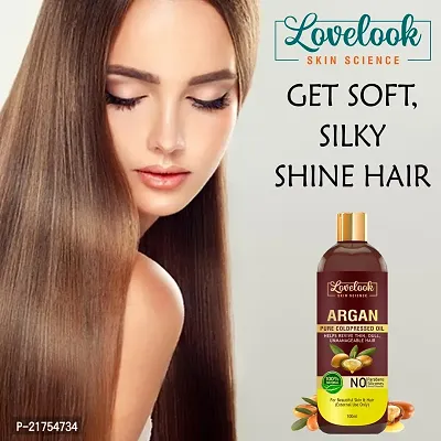 Lovelook Cold Pressed Argan Oil For Beautiful Skin  Hair Care Hair Oil-thumb3