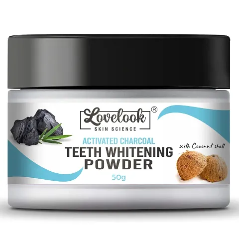 Lovelook Organic Teeth Whitening Charcoal Powder for Tobacco Stain  Yellow Teeth Removal Teeth Whitening Kit