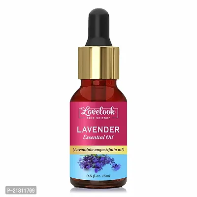 Lovelook Lavender Essential Oil - Pure Natural Use For Aromatherapy, Therapeutic Grade, Health Boost, Hair Re-Growth, Face  Skin Care-thumb0