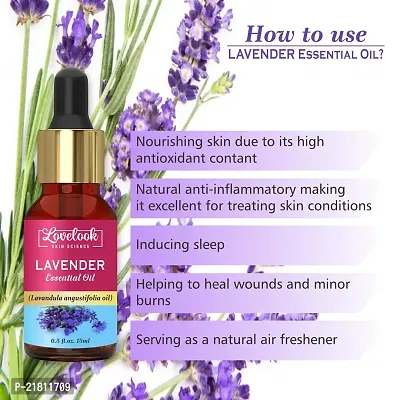 Lovelook Lavender Essential Oil - Pure Natural Use For Aromatherapy, Therapeutic Grade, Health Boost, Hair Re-Growth, Face  Skin Care-thumb5
