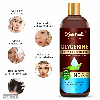 Lovelook 100% Pure  Natural Glycerine for For Beauutiful Skin  Hair