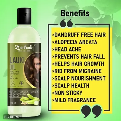 Lovelook Lauki Oil for Hair Growth, Long and Strong Hair Oil-thumb3