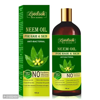 Lovelook Pure Organic Neem Oil (ColdPressed) Hair  Skin Nourisher Hair Oil-thumb0