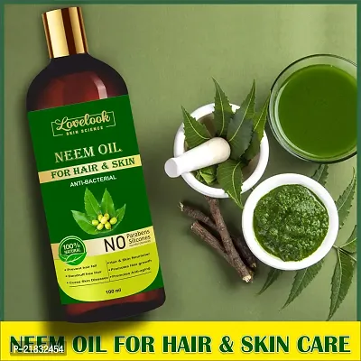 Lovelook Pure Organic Neem Oil (ColdPressed) Hair  Skin Nourisher Hair Oil-thumb2