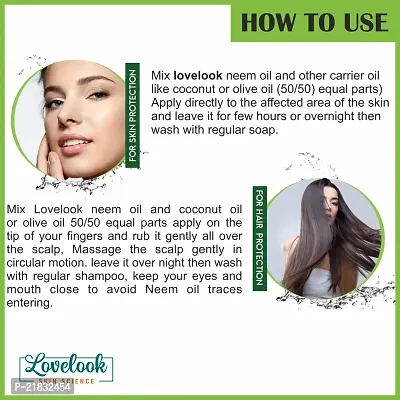 Lovelook Pure Organic Neem Oil (ColdPressed) Hair  Skin Nourisher Hair Oil-thumb3
