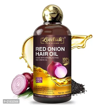 Lovelook Onion Hair Oil for Hair Growth with Onion  Black Seed for Hair Fall Control Hair Oil