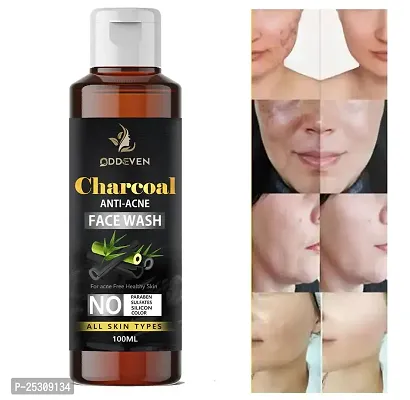 Charcoal Foaming Face wash| Deep skin Detox| Cleanse skin impurities| With Built-in foaming Brush|Sulphate free Face wash| Paraben Free| 100 ml x Pack of 1