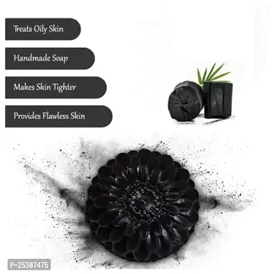 Oddeven Activated charcoal soap for skin whitening, Natural Detox, Deep cleaning, Skin care soap(3x100g) pack of 3.-thumb4