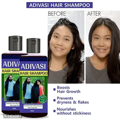 Adivasi Herbal Premium quality hair shampoo for hair Regrowth -  (100 ml)-thumb0