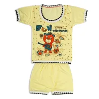 Unisex baby boys and baby girls half T-Shirts cotton printed regular fit summer wear (pack of 3)multicolour-thumb3