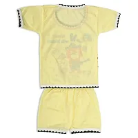 Kids baby  Boys  Girls Unisex Tshirt with Shorts Combo Dresses Multicolor (Pack of 3)-thumb2