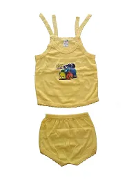 unisex  baby girls and  baby boys  strips sleeveless top  and shorts soft cotton regular fit (pack of 5)multicolour-thumb4