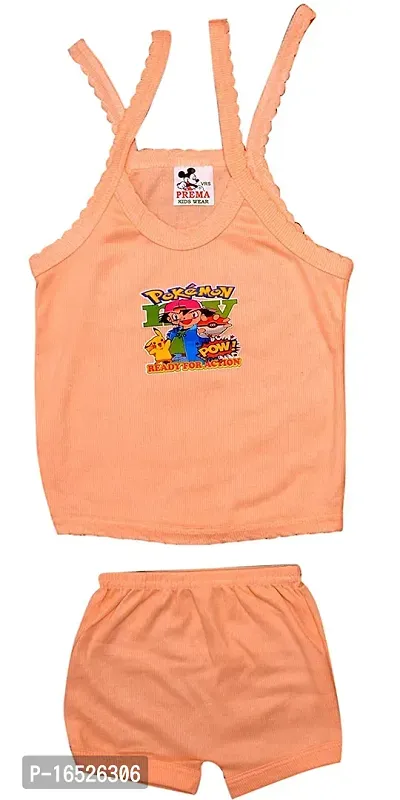 unisex  baby girls and  baby boys  strips sleeveless top  and shorts soft cotton regular fit (pack of 5)multicolour-thumb3