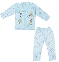 Baby boys  baby girls soft hosiery cotton full T-Shirt and pyjama pant regular fit (pack of 3)multicolour-thumb1