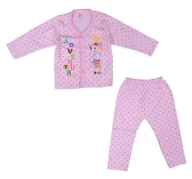 Baby boys  baby girls soft hosiery cotton full T-Shirt and pyjama pant regular fit (pack of 3)multicolour-thumb2