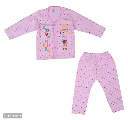 Baby boys  baby girls soft hosiery cotton full T-Shirt and pyjama pant regular fit (pack of 3)multicolour-thumb3