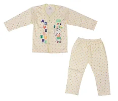 Baby boys  baby girls soft hosiery cotton full T-Shirt and pyjama pant regular fit (pack of 3)multicolour-thumb3