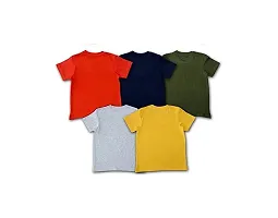 Unisex baby boys and baby girls half T-Shirts regular summer wear combo (pack of 5)multicolour-thumb1