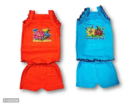 Unisex baby boys and baby girls regular fit frock with shorts (pack of 6)multicolor-thumb4