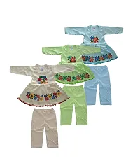 Baby Girls Summer Suits Printed Hossiery Cotton Top  Capri Multicolour - (Pack of 5)-thumb1