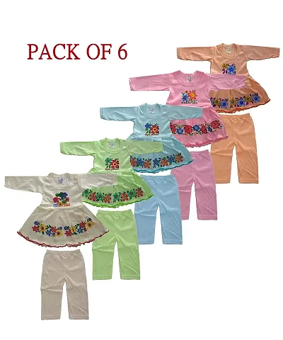 Baby Girls Summer Suits Hossiery Top Capri - (Pack of 5)