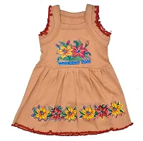 Baby Girls Hosiery Cotton Sleeveless Printed Casual Dress/Frock (Pack of 6)multicolor-thumb1