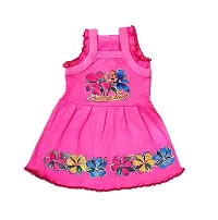Baby Girls Hosiery Cotton Sleeveless Printed Casual Dress/Frock (Pack of 6)multicolor-thumb1