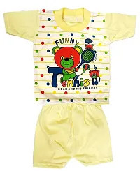 FRAKAL Unisex Baby Boy and Baby Girl Dress Soft Hosiery Cotton T-Shirt and Shorts for Kids Infant Toddler New Born Baby Clothes (Pack of 6)multicolor-thumb3