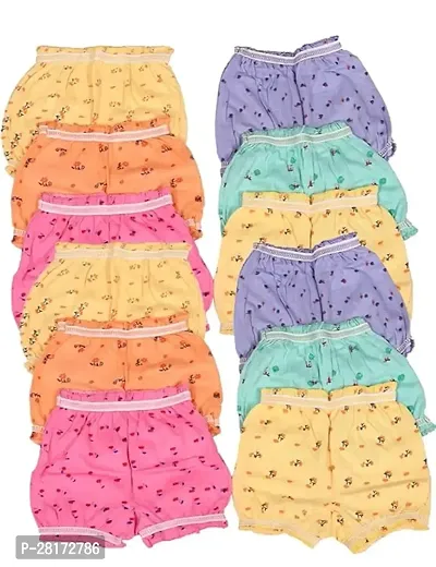 Baby Cotton Bloomer Print Shorts Pack of 12-thumb3