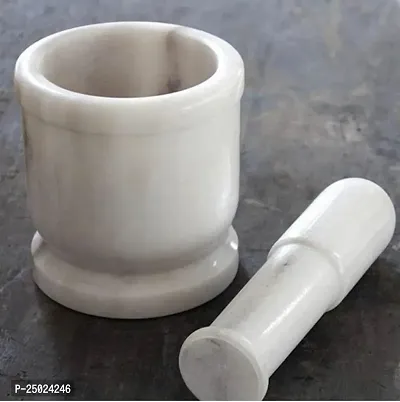 Classic Marble Mortar And Pestle Set For Kitchen-thumb0