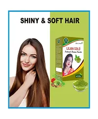 Lilian Gold 100% Pure Natural Henna Powder for Hair | Organic Mehendi Powder For Hair Color  Design On Hand | Body Art Quality 100gm-thumb3