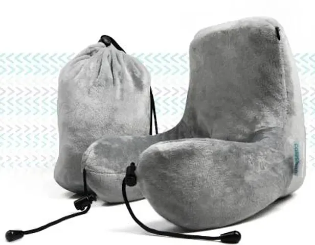 BACK SUPPORT WITH NECK TRAVELLING PILLOW ( 9 x 10 x 9 )