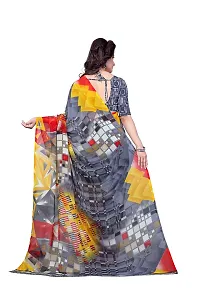 Kashvi sarees Women's Faux Georgette Saree With Blouse Piece (1344_Multicolor_One Size_Multicolour)-thumb3