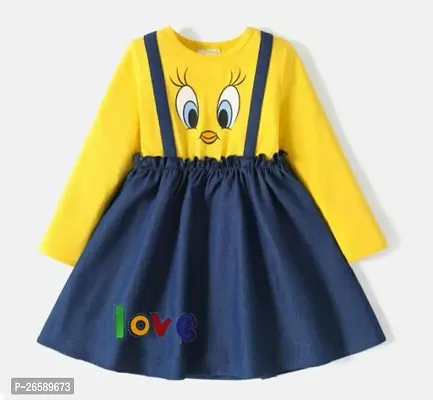 Trendy Multicoloured Cotton Frocks For Girls-thumb0