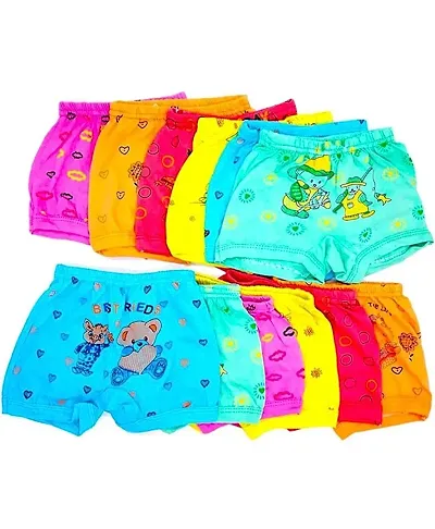 Babys Bloomers/Panties Underwear Comfortable Regular Fit Bloomers for Kids for Baby Boys Baby Girls - Pack of 12