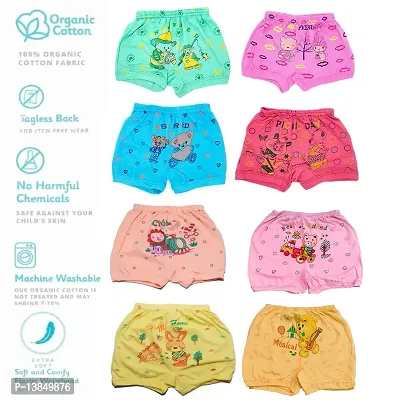 Adorable Unisex Kids Multicolor Bloomers - Perfect for Boys and Girls (Pack Of 6) -MADE IN INDIA-thumb0