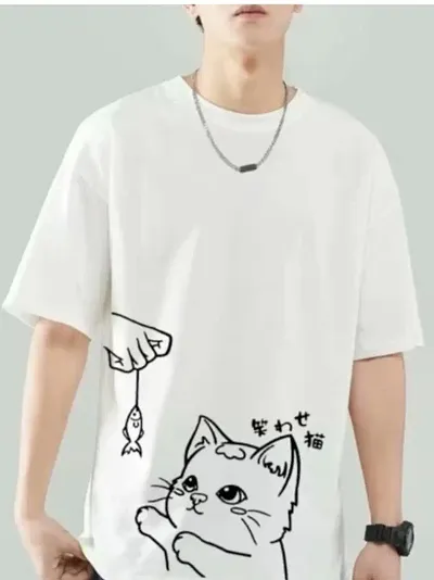 Reliable Cotton Printed  Oversized T-shirt For Men