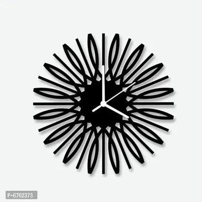 Metal Designer Clock Floral