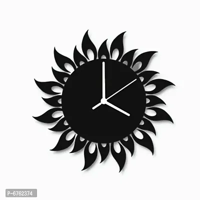 Metal Designer Clock Floral