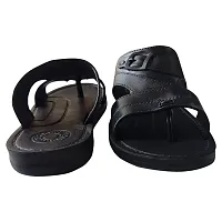 Snowlite Black stylish slipper For Men-thumb4